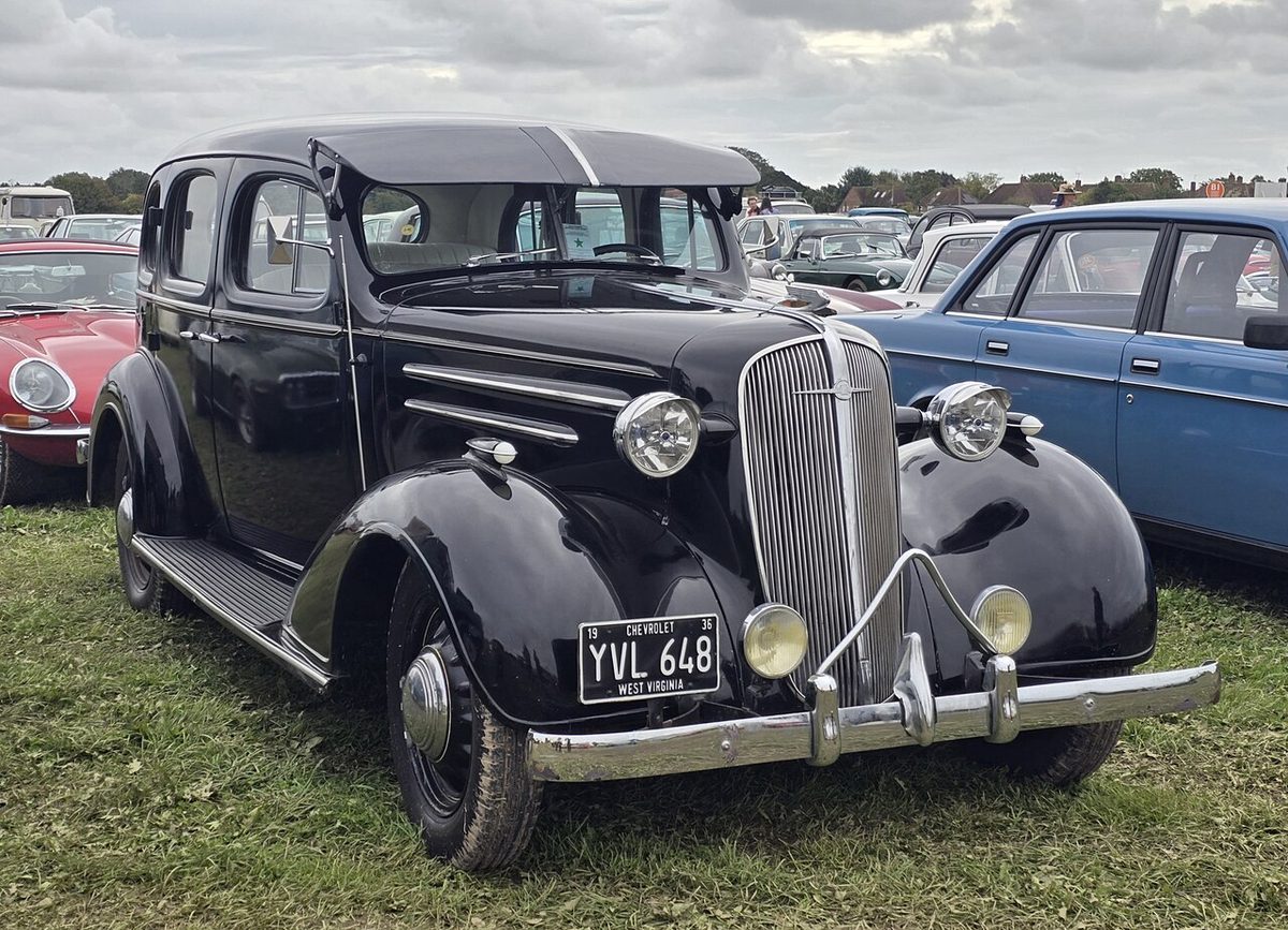 A 1936 Chevrolet Master Deluxe at a car show. Not the one in the story.