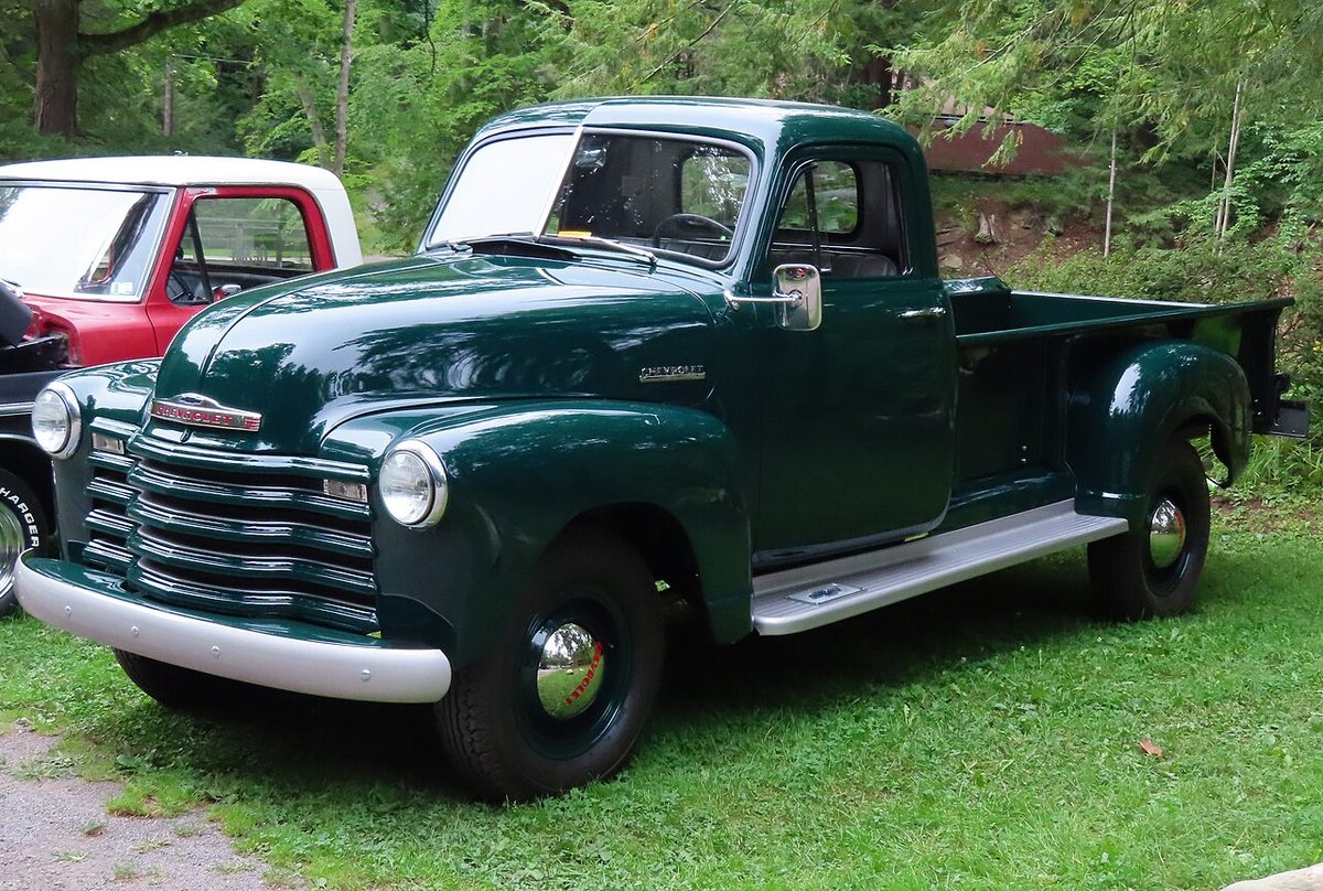 A 1952 Chevrolet 3800 pickup at a car show in New Castle, Pennsylvania. Not the one in the story.