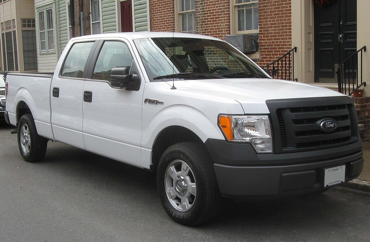 A 2009 or 2010 Ford F-150 XL SuperCrew parked on a street in Annapolis, Maryland. Not the one in the story.